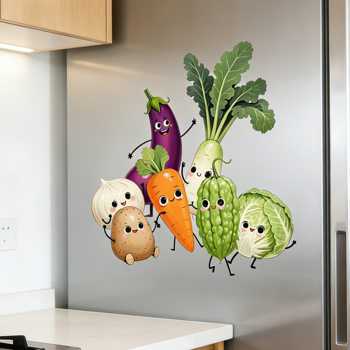 Emotionally Expressive Vegetab - Pvc Panel Background recension och pris