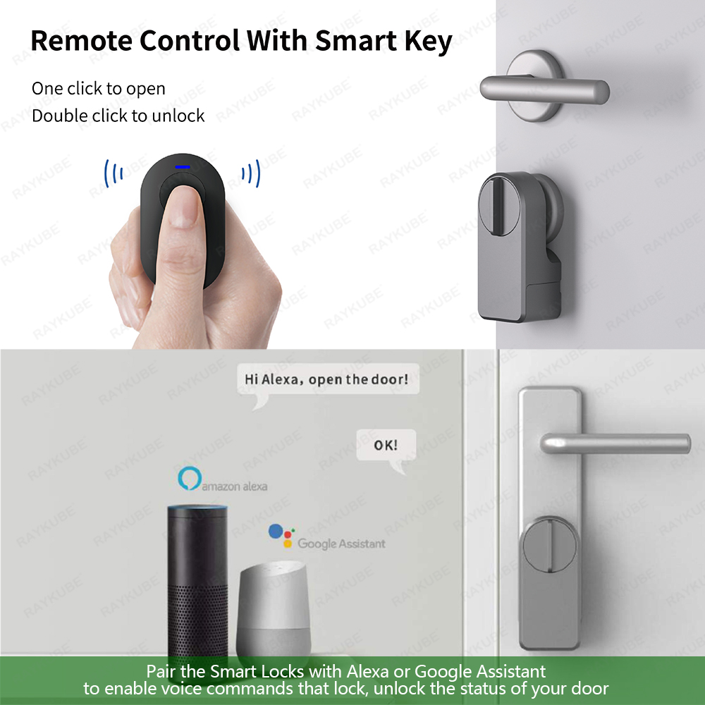 RAYKUBE A1 Pro Tuya BEL Smart  - Glass Door Hinge recension och pris
