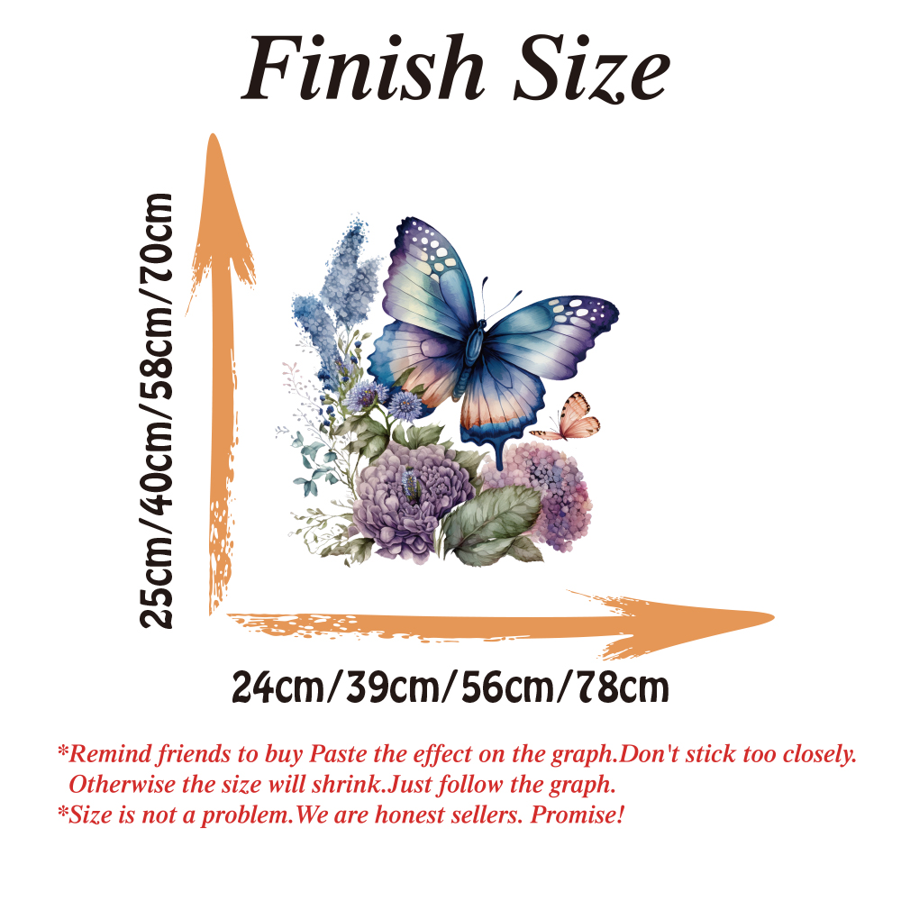 Watercolor Butterfly Flower Wa - Pvc Panel Background recension och pris