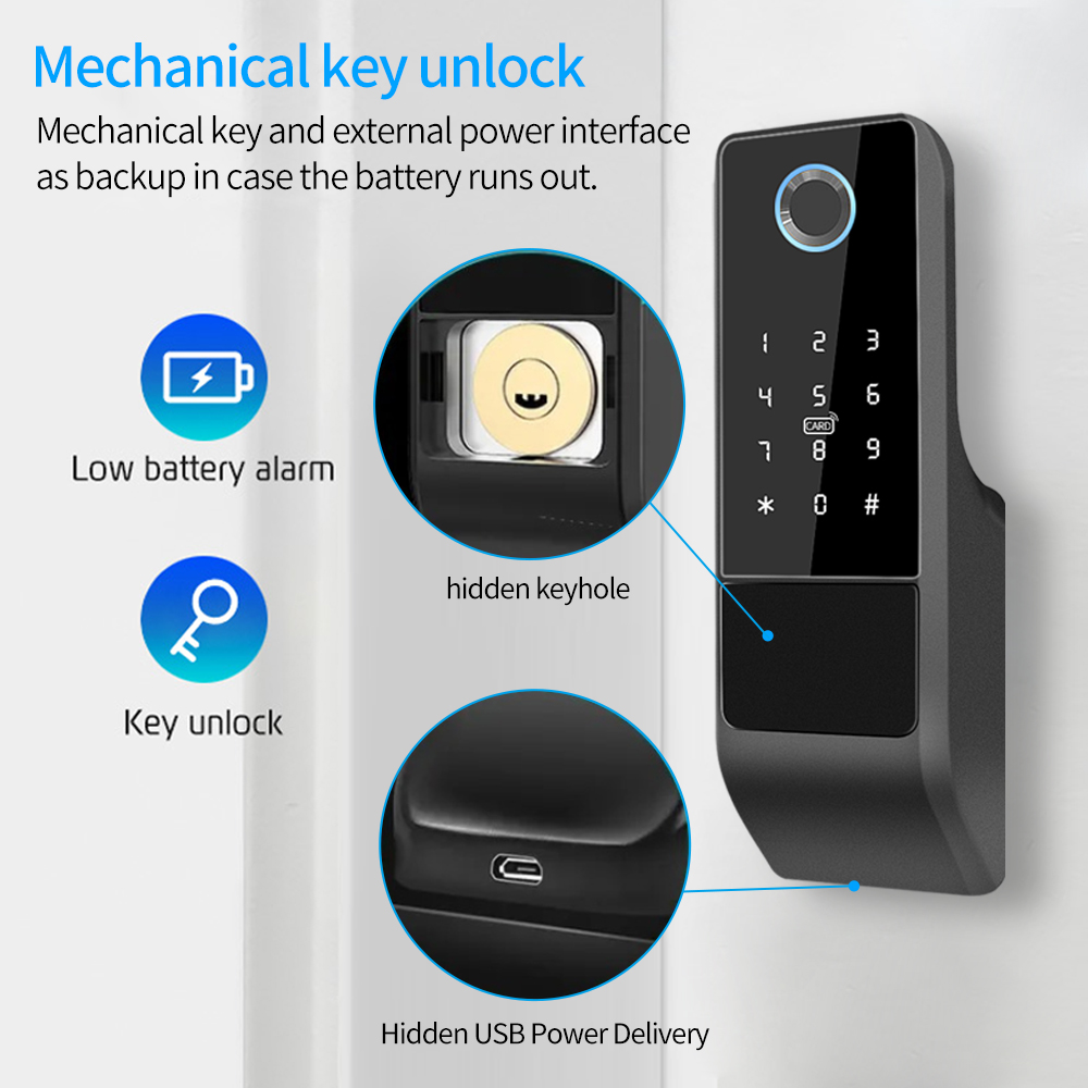 IP65 Waterproof TTLock Fingerp - Glass Door Hinge recension och pris