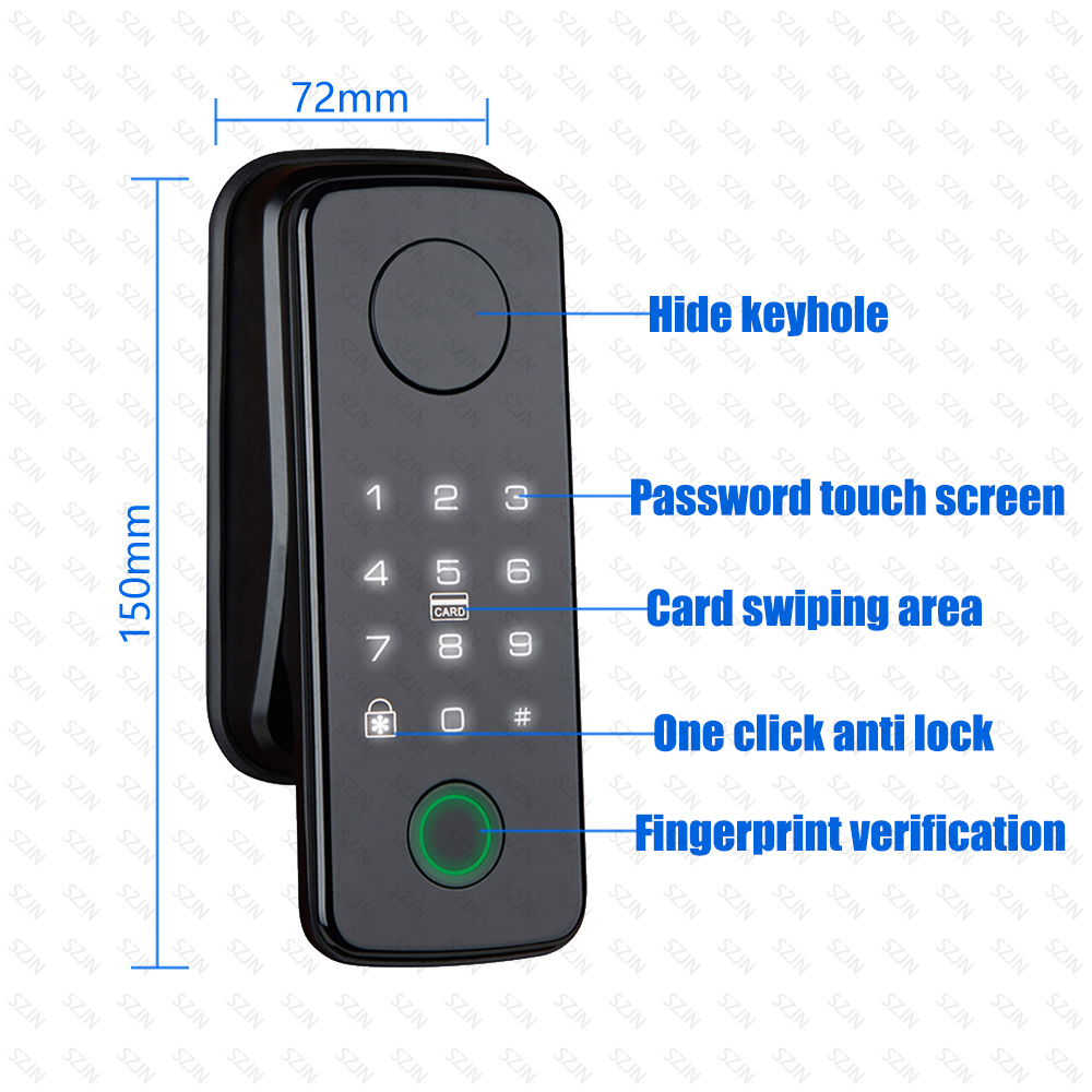 TTLock Auto Smart Fingerprint  - Glass Door Hinge recension och pris