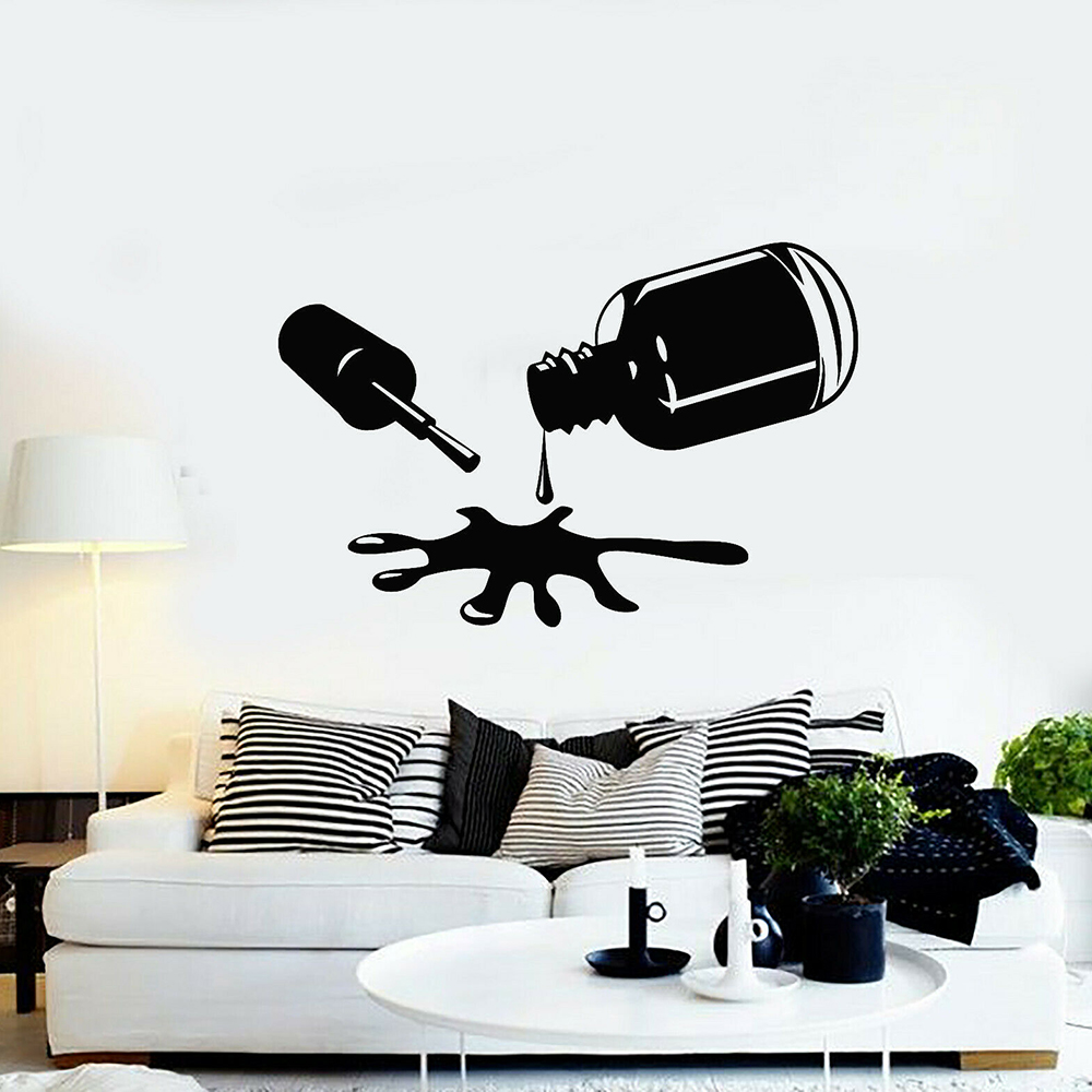 Nails Polish Wall Decals Bedro - Pvc Panel Background recension och pris