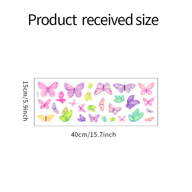 Romantic butterfly Wall Sticke - Pvc Panel Background recension och pris