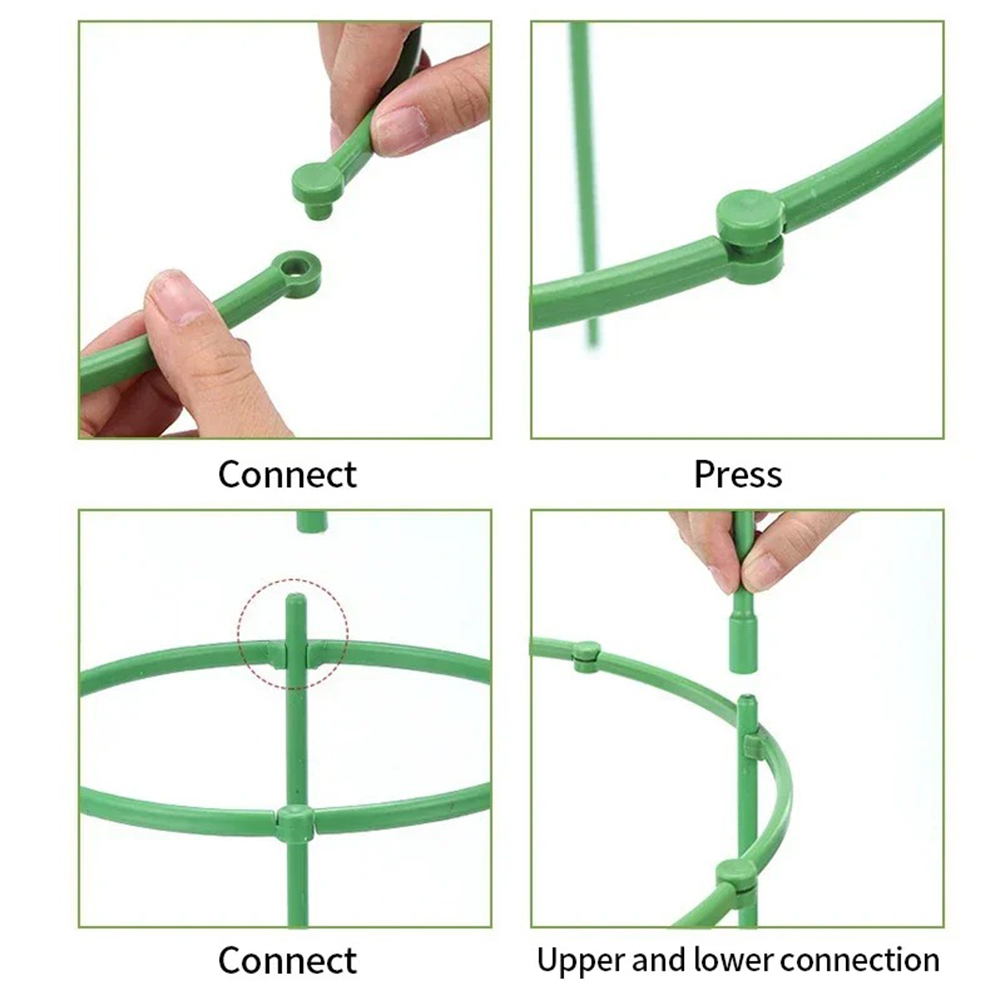 Half Round Plastic Plant Suppo - Vine Climbing Plastic recension och pris