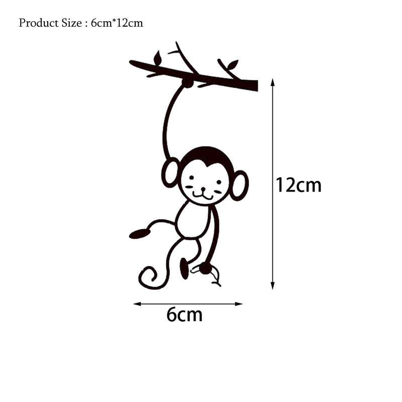 Black Cute Monkey Hanging Tree - Pvc Panel Background recension och pris