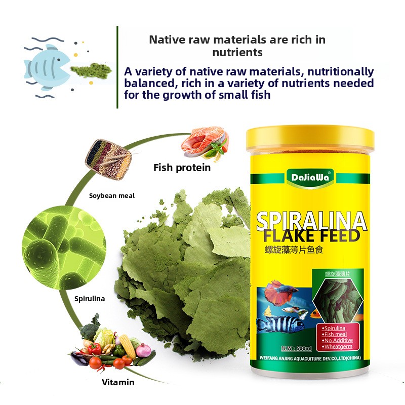 DaJiaWa Spirulina Flake Fish F - Tetra Food Betta Flakes recension och pris